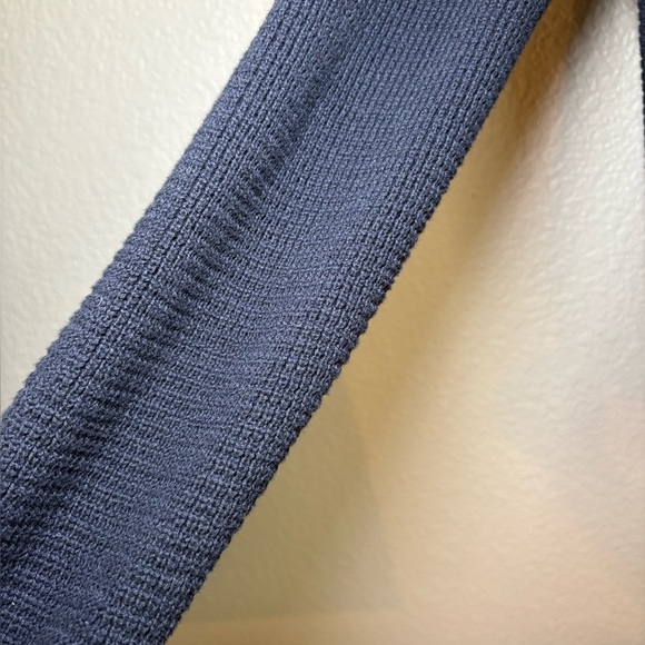 NWT Banana Republic Navy Knit Sweater Zip Long Sleeve Mens Medium - Picture 2 of 8